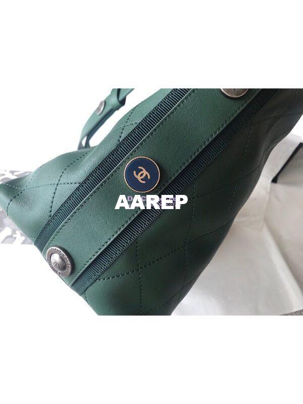Replica Chanel Calfskin Hobo Bag A57576 Green 14
