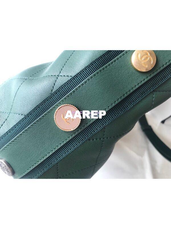 Replica Chanel Calfskin Hobo Bag A57576 Green 16
