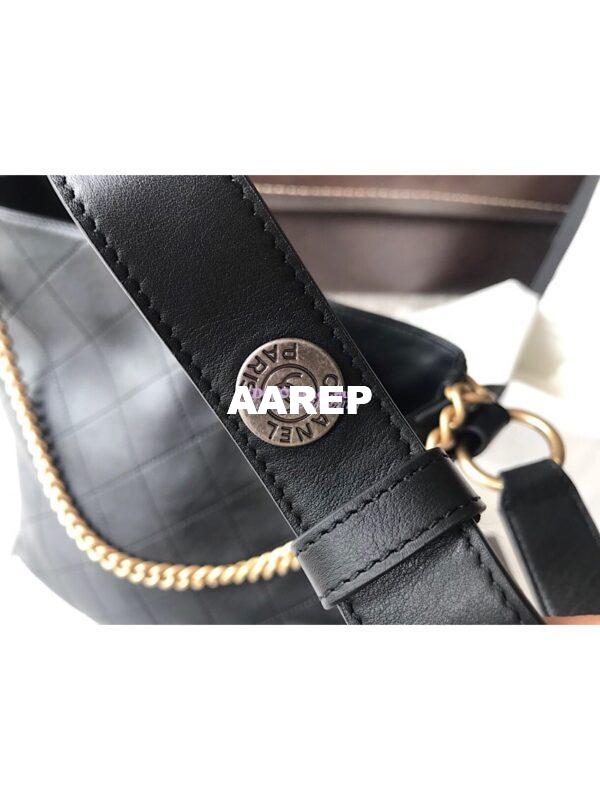 Replica Chanel Calfskin Hobo Bag A57576 Black 12