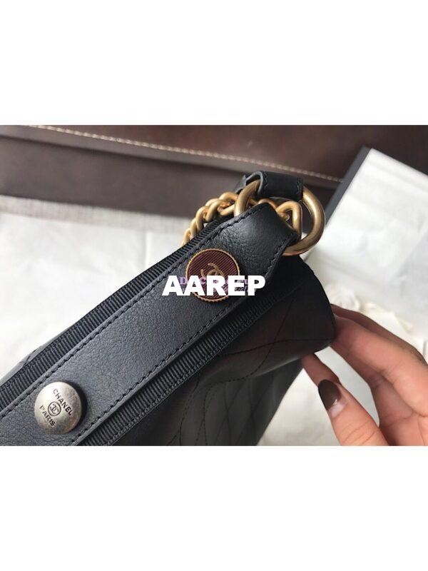 Replica Chanel Calfskin Hobo Bag A57576 Black 15