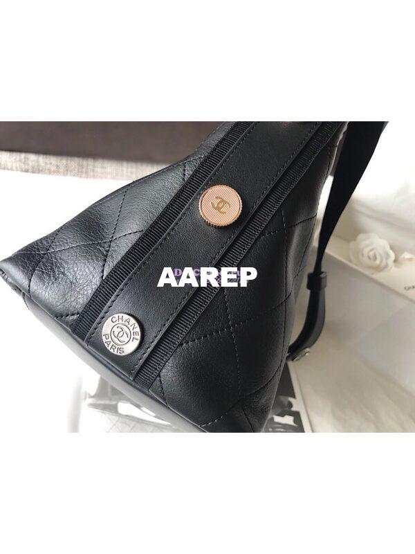 Replica Chanel Calfskin Hobo Bag A57576 Black 17