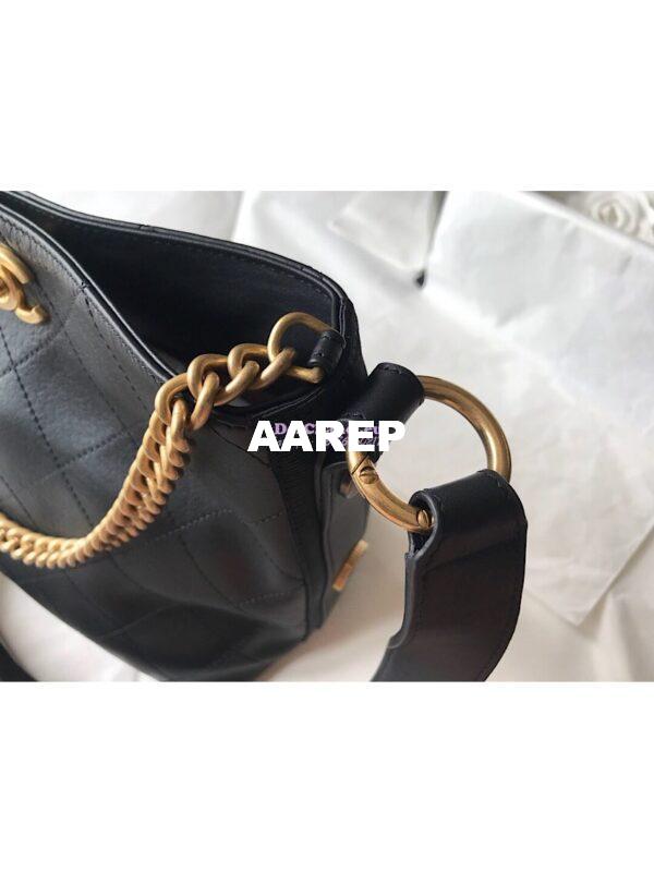 Replica Chanel Calfskin Hobo Bag A57573 Black 3