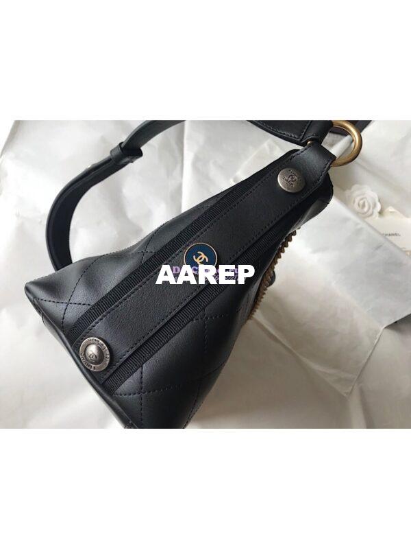 Replica Chanel Calfskin Hobo Bag A57573 Black 5