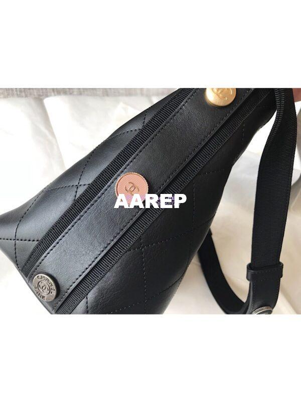 Replica Chanel Calfskin Hobo Bag A57573 Black 7