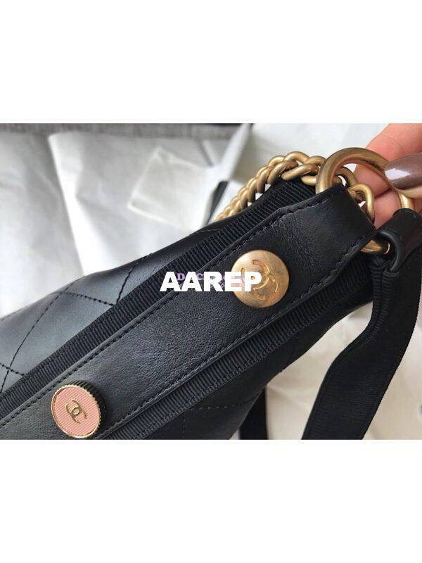 Replica Chanel Calfskin Hobo Bag A57573 Black 8