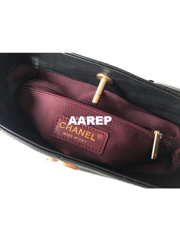 Replica Chanel Calfskin Hobo Bag A57573 Black 9