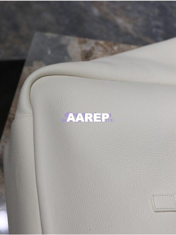 Replica YSL Saint Laurent Le 5 À 7 Bea In Grained Deerskin Leather 763435A Blanc 15