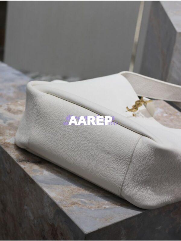 Replica YSL Saint Laurent Le 5 À 7 Bea In Grained Deerskin Leather 763435A Blanc 16