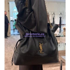 Replica Saint Laurent YSL Jamie Shopping In Lambskin 809824 Black