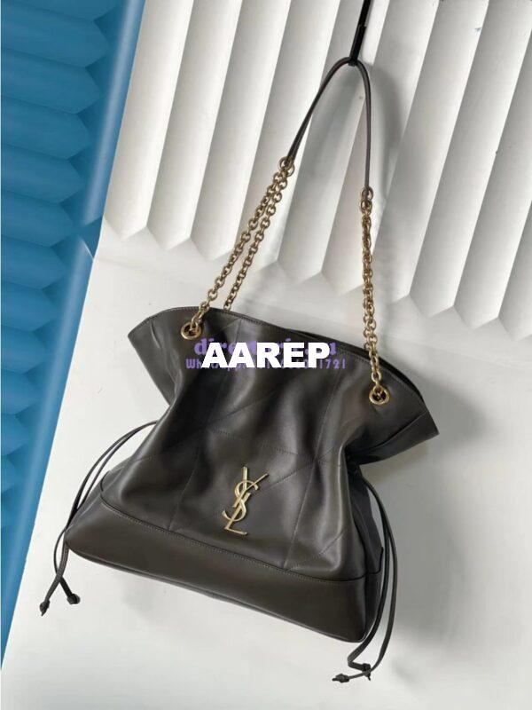 Replica Saint Laurent YSL Jamie Shopping In Lambskin 809824 Light Musk 3