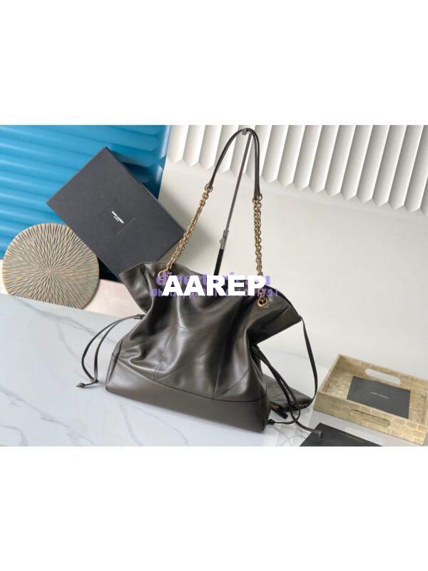 Replica Saint Laurent YSL Jamie Shopping In Lambskin 809824 Light Musk 6