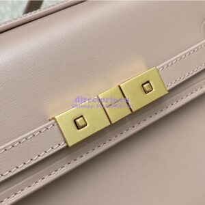 Replica Saint Laurent YSL Manhattan Small In Nude Patent Leather with Gold Hardware 727766 2