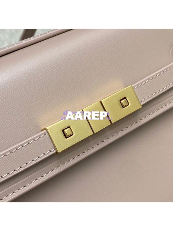 Replica Saint Laurent YSL Manhattan Small In Nude Patent Leather with Gold Hardware 727766 4
