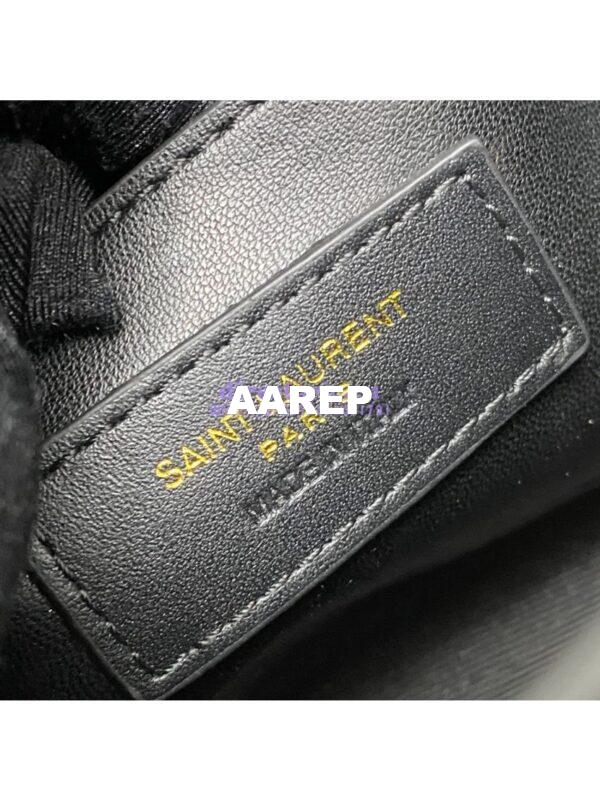 Replica Saint Laurent YSL Manhattan Small In black crocodile embossed Leather with Gold Hardware 727766 11