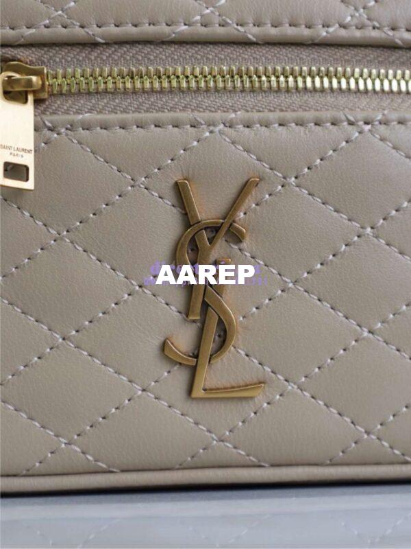 Replica Saint Laurent YSL Gaby Vanity Bag In Lambskin 7667311 DK toffee 8
