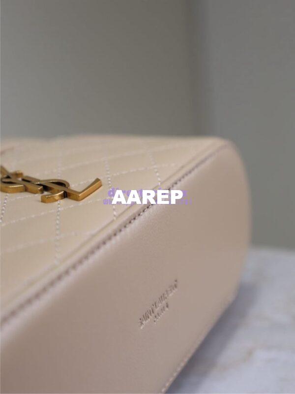 Replica Saint Laurent YSL Gaby Vanity Bag In Lambskin 7667311 DK toffee 15