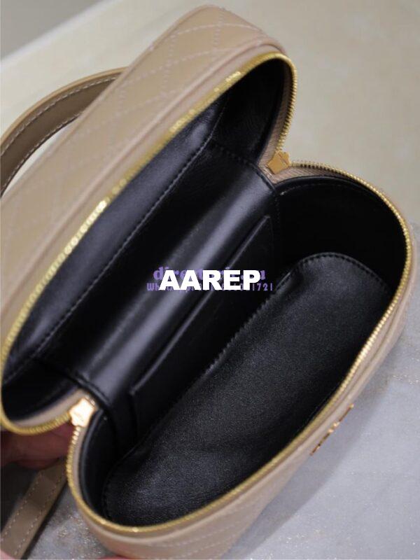 Replica Saint Laurent YSL Gaby Vanity Bag In Lambskin 7667311 DK toffee 16