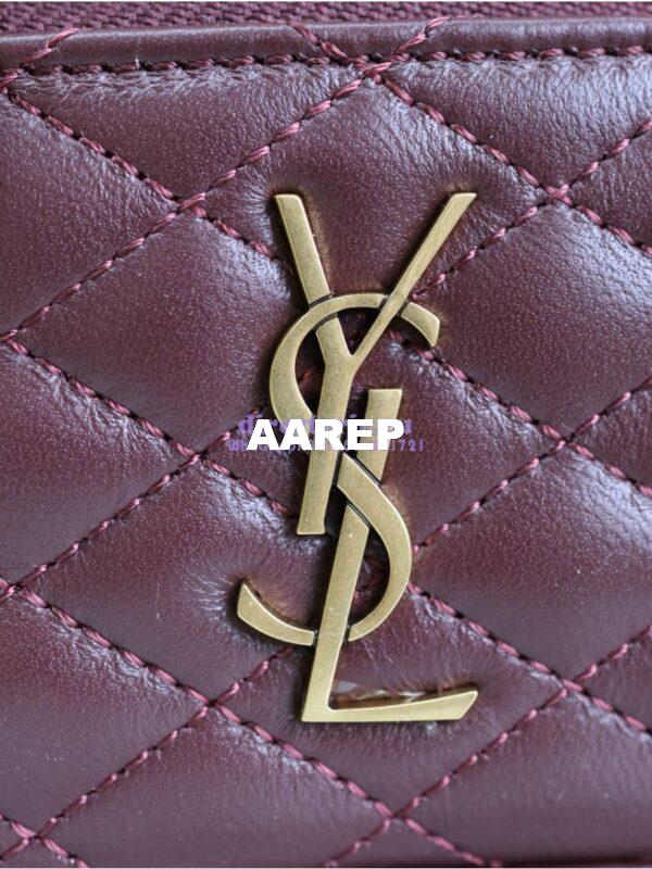 Replica Saint Laurent YSL Gaby Vanity Bag In Lambskin 7667311 Rouge Cabernet 8