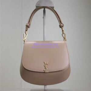 Replica YSL Saint Laurent Voltaire Top Handle In Box Leather 8008460 Dk Toffee