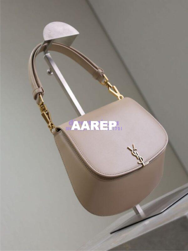 Replica YSL Saint Laurent Voltaire Top Handle In Box Leather 8008460 Dk Toffee 2