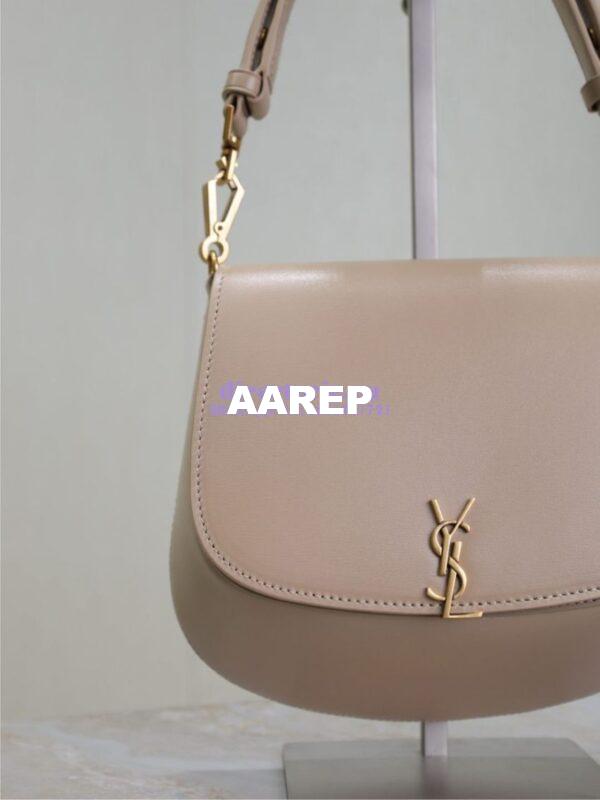 Replica YSL Saint Laurent Voltaire Top Handle In Box Leather 8008460 Dk Toffee 5