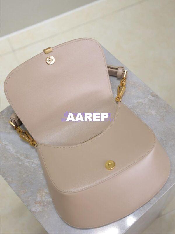 Replica YSL Saint Laurent Voltaire Top Handle In Box Leather 8008460 Dk Toffee 13