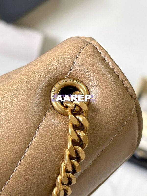 Replica YSL Saint Laurent Loulou Mini In Lambskin 821749 Natural Tan 8
