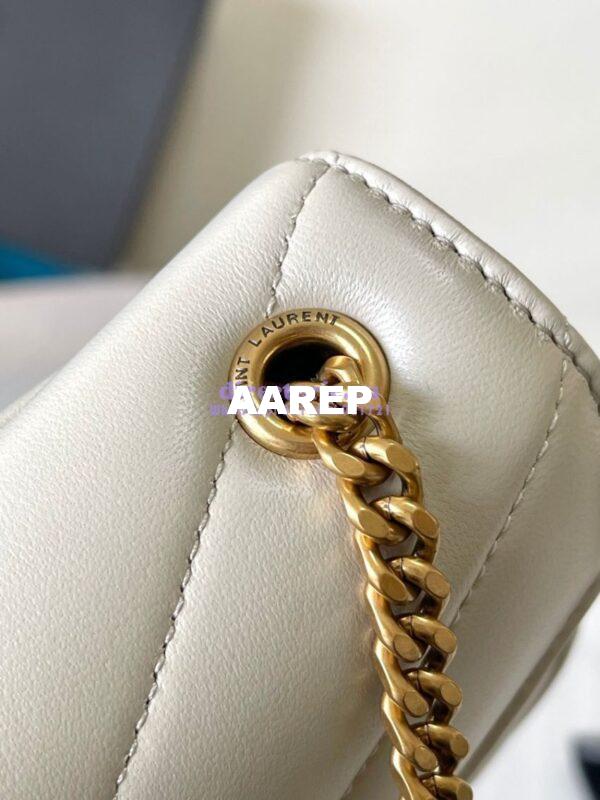Replica YSL Saint Laurent Loulou Mini In Lambskin 821749 Chalk 3