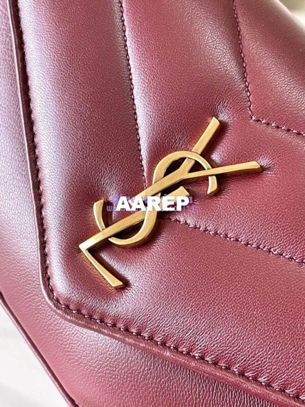 Replica YSL Saint Laurent Loulou Mini In Lambskin 821749 Rouge Cabernet 6