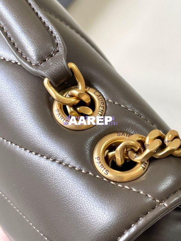 Replica YSL Saint Laurent Loulou Small In Matelassé Lambskin 801437 Dark Strong Moss 9