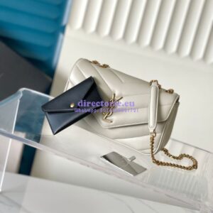Replica YSL Saint Laurent Loulou Small In Matelassé Lambskin 801437 Chalk