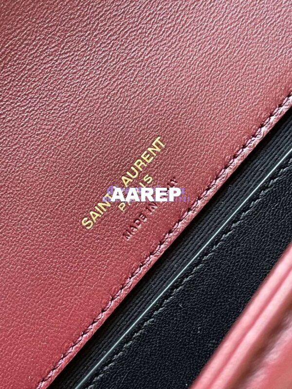 Replica YSL Saint Laurent Loulou Small In Matelassé Lambskin 801437 Rouge Cabernet 8