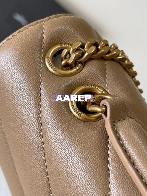 Replica YSL Saint Laurent Loulou Small In Matelassé Lambskin 801437 Natural Tan 6