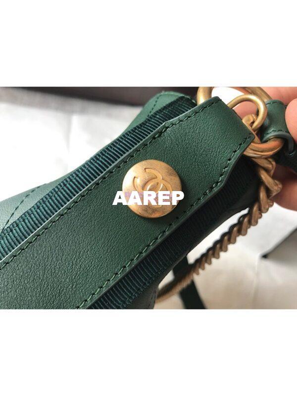 Replica Chanel Calfskin Hobo Bag A57573 Green 8