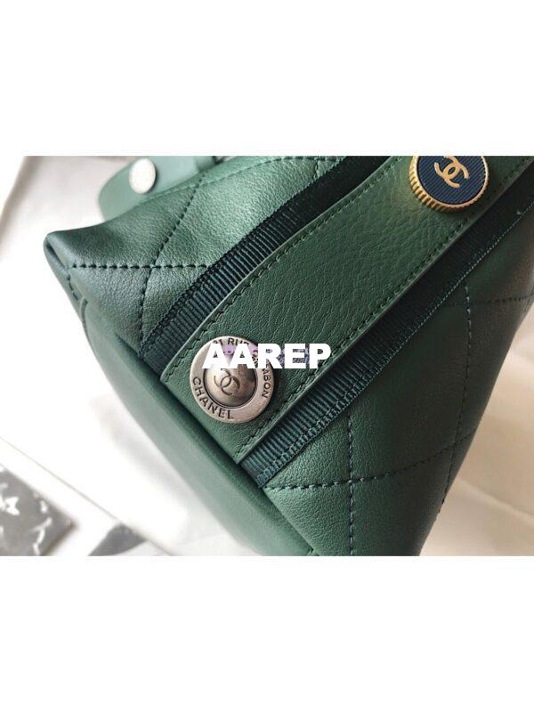 Replica Chanel Calfskin Hobo Bag A57573 Green 10