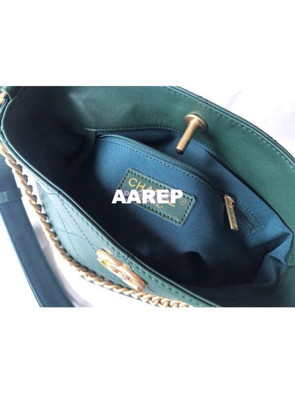 Replica Chanel Calfskin Hobo Bag A57573 Green 12