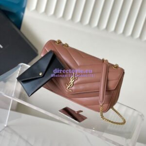 Replica YSL Saint Laurent Loulou Medium In Matelassé Lambskin 801439 Hortensia