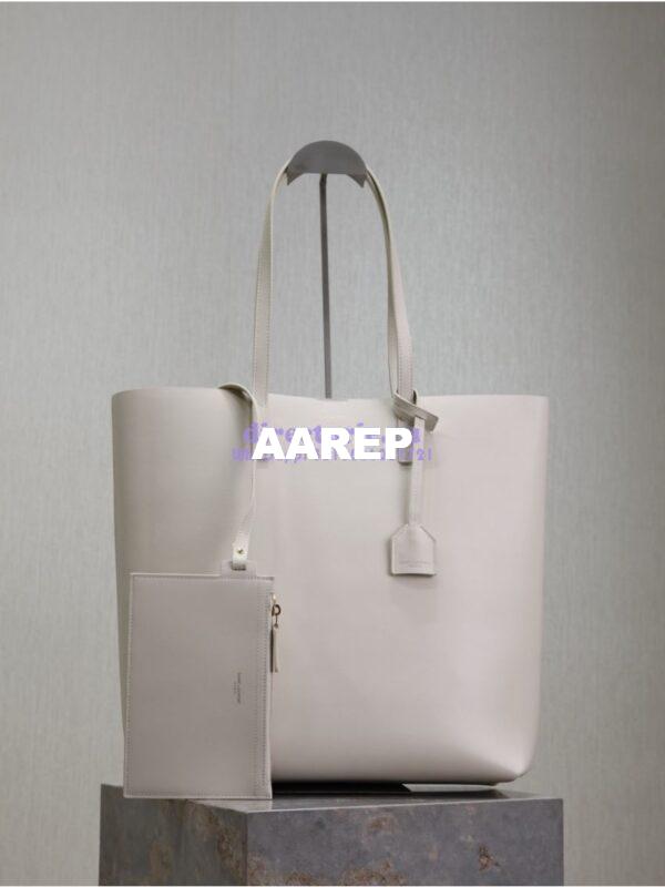 Replica YSL Shopping Saint Laurent In Leather 600306 Blanc