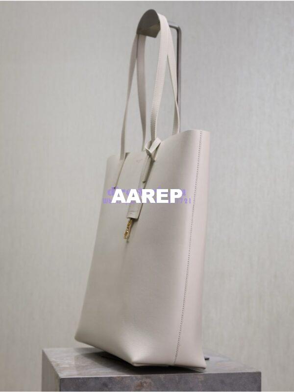 Replica YSL Shopping Saint Laurent In Leather 600306 Blanc 3