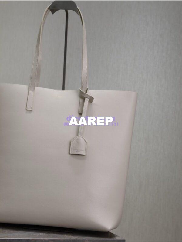 Replica YSL Shopping Saint Laurent In Leather 600306 Blanc 6