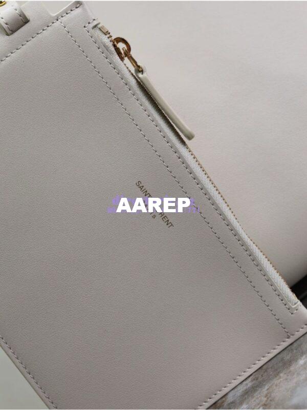 Replica YSL Shopping Saint Laurent In Leather 600306 Blanc 11