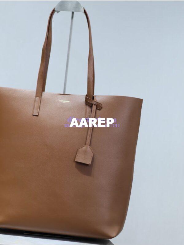 Replica YSL Shopping Saint Laurent In Leather 600306 Brick 2