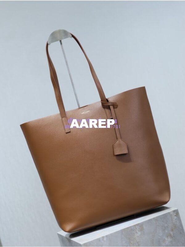 Replica YSL Shopping Saint Laurent In Leather 600306 Brick 5