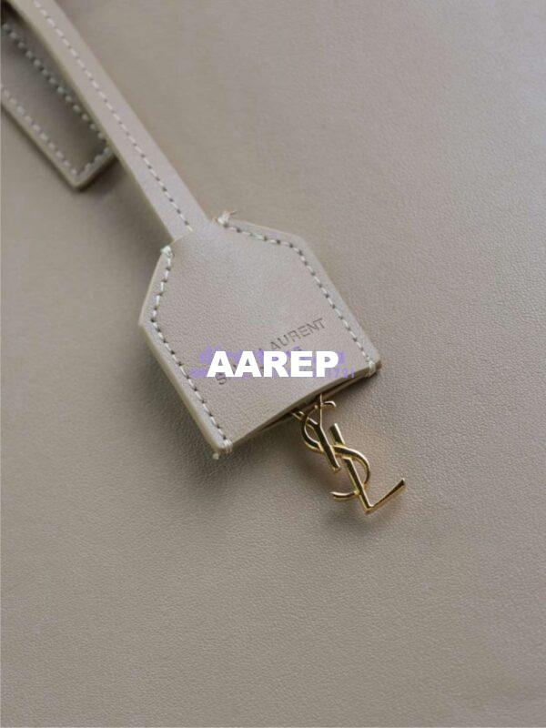 Replica YSL Shopping Saint Laurent In Leather 600306 Beige 9