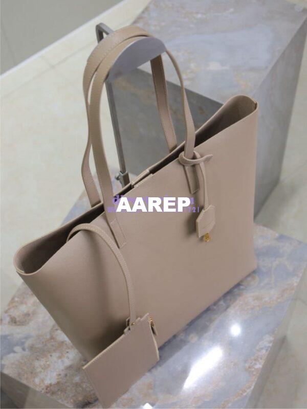 Replica YSL Shopping Saint Laurent In Leather 600306 Beige 11