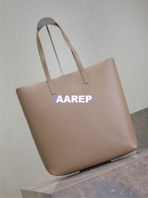 Replica YSL Shopping Saint Laurent In Leather 600306 Beige 13