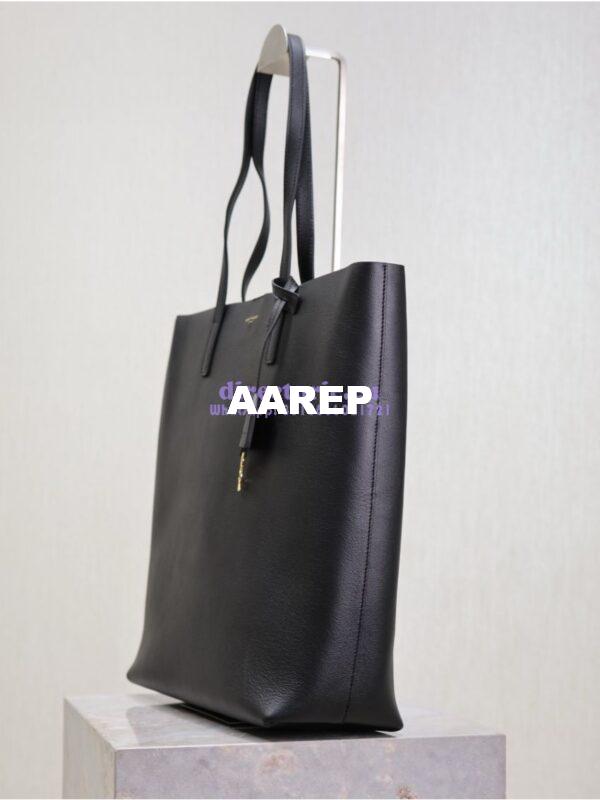 Replica YSL Shopping Saint Laurent In Leather 600306 Black 3