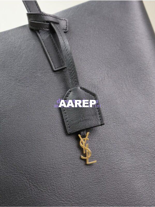 Replica YSL Shopping Saint Laurent In Leather 600306 Black 5
