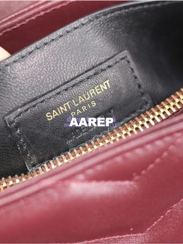 Replica Yves Saint Laurent YSL Loulou Small In Matelassé “Y” Leather 494699 Dark Red Wine 16