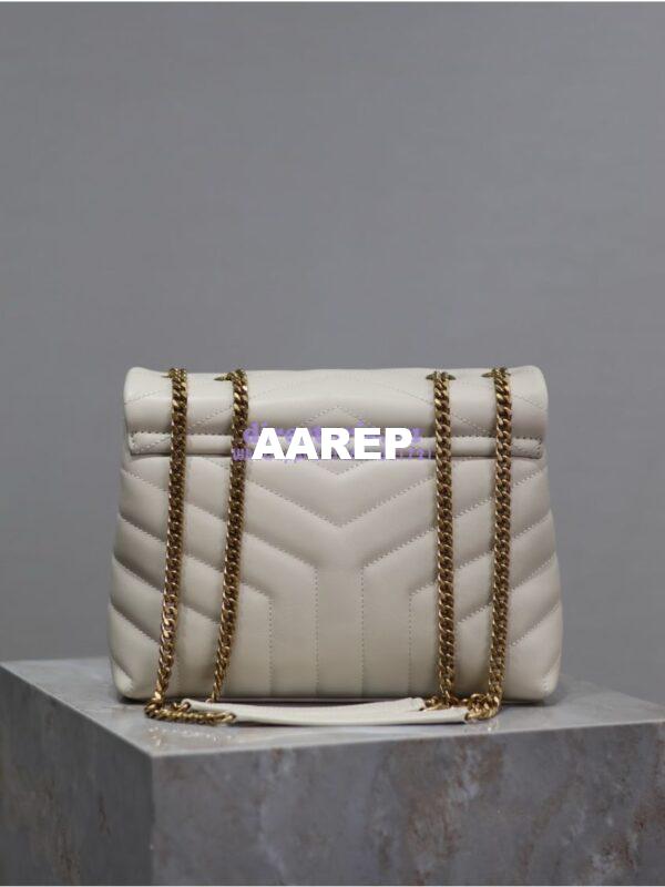 Replica Yves Saint Laurent YSL Loulou Small In Matelassé “Y” Leather 494699 Blanc 11